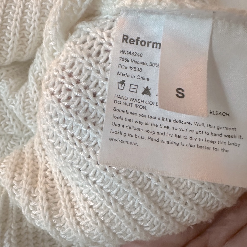 Reformation Cream Knit Sleeveless Tank Top - Picture 3 of 4